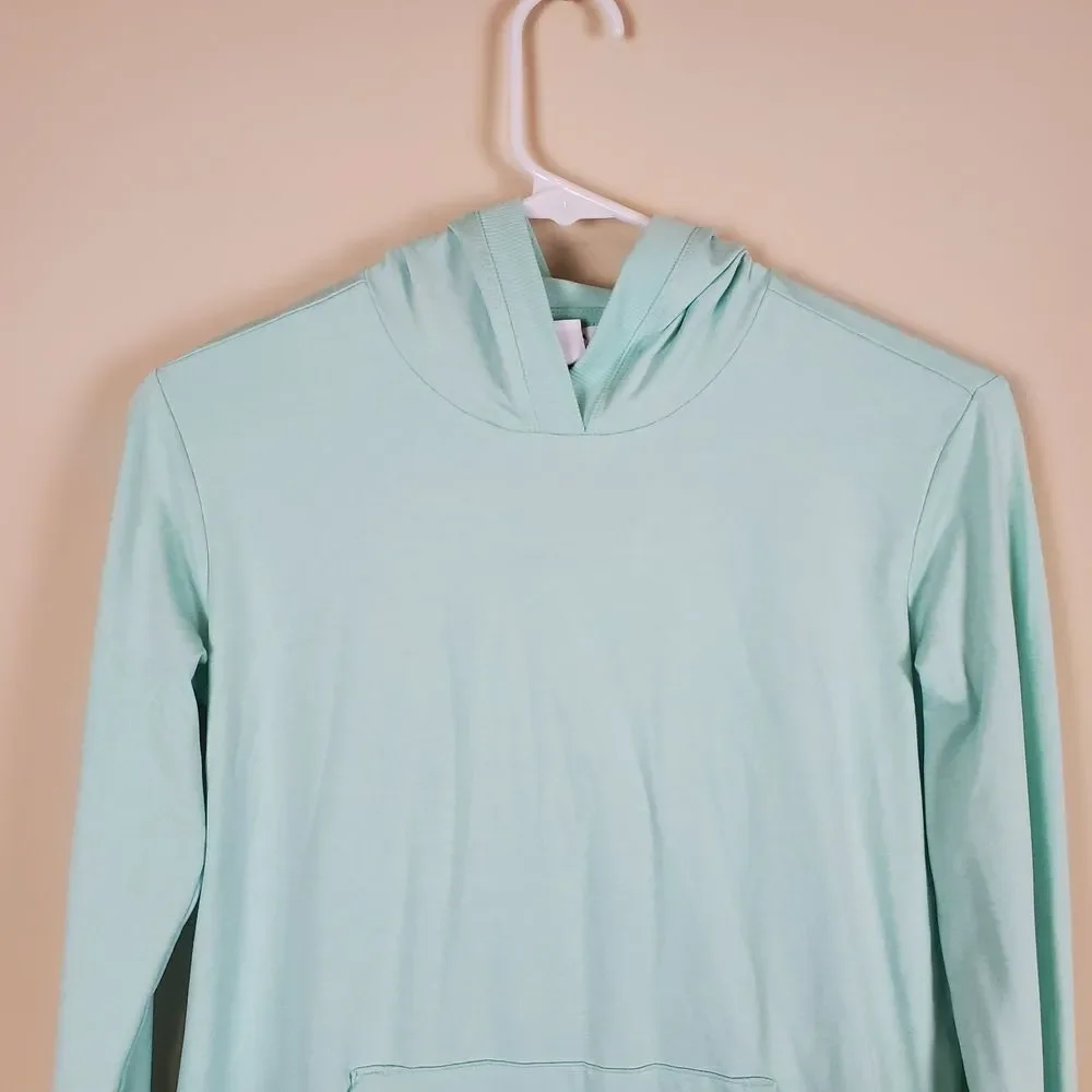 Athleta Girl Wintergreen Mint Uptempo Hooded Top Size large/12 In good conditi